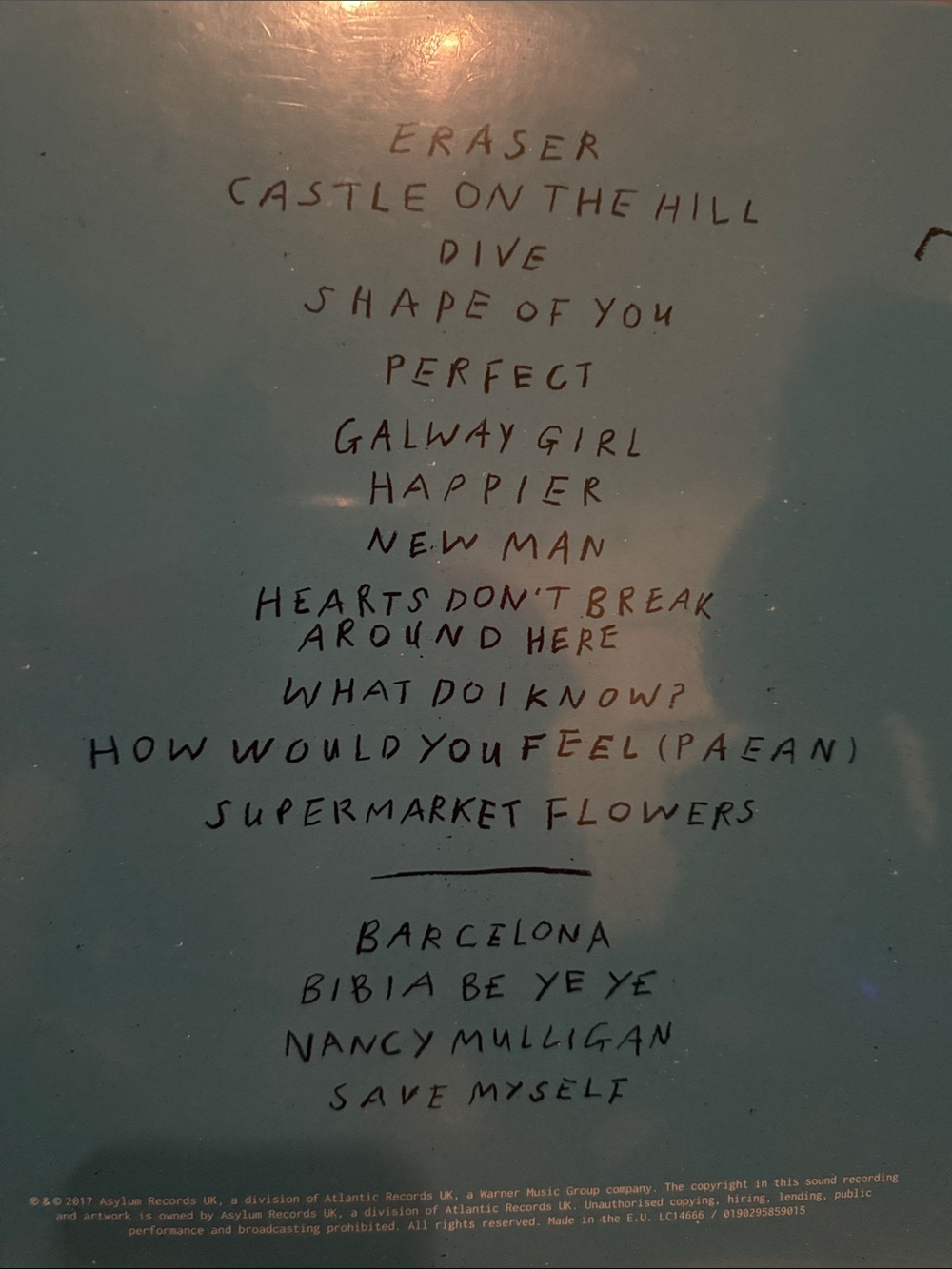 Ed Sheeran ÷ (Divide) LP Vinyl Album - Picture 3 of 4